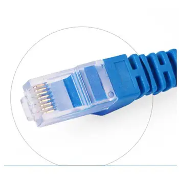 1,2 м Cat5e 8P8C Ethernet Lan Интернет Cat5e Мрежов Кабел За Компютър, Мрежов Кабел С Кристална Глава 3