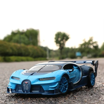 1:24 Bugatti GT Спортен автомобил Molded под Налягане Модел На Автомобила Метални Колела Моделиране на флип-надолу Колекция Автомобили, Детски Играчки Коледен Подарък E59
