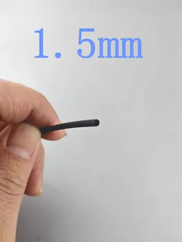 1 Метър/лот 2: 1 Черно Термоусадочный диаметър 1,5 мм