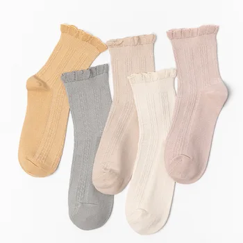 1 чифт есенно-зимни свободни Памучни чорапи за бременни Жени, Памучни Чорапи за бременни, Bao, Послеродовые чорапи за бременни