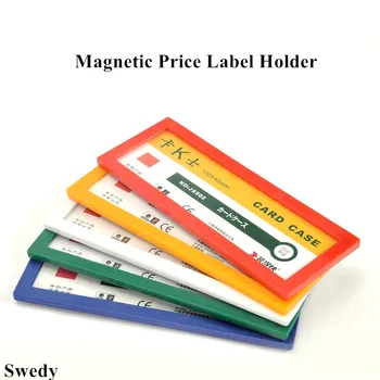 10 Броя 120x45 мм Магнитен Държач Етикети Името на Хартиени Карти Защитна Рамка Силен Магнит срок на годност на Етикета за Бяла Дъска