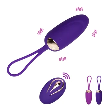 12-Степенна Вибрационное Яйце Водоустойчив Безжично Дистанционно Управление USB Зареждане Стимулатор на Клитора Секс Играчки за Жени