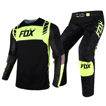 2021 MX ATV Flexair Mach Джърси Панталони Костюм За Honda Motocross Мотоциклет Състезателни Комплект Екипировка Мъжки Комплекти Състезателни 5