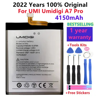 2022 година 100% Оригинален в наличност Батерия За мобилен телефон UMI Umidigi Pro A7 A7Pro 4150 ма, Висококачествена Литиево-полимерна + безплатни инструменти 0