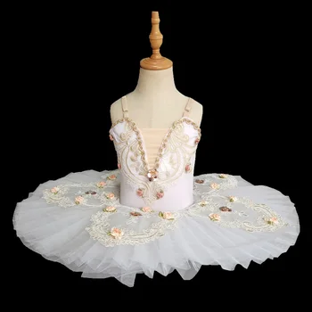 2022 Новата балетна пола за момичета, детски професионални балетное рокля с лебед, пола-пакетче 