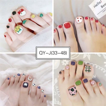 22 Етикети са Водоустойчиви Стикери за нокти на краката Япония и Южна Корея Мультяшные Сладки Стикери за нокти на Краката Дамски Ежедневни Стикери за нокти