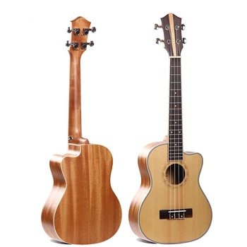 24 инча ukulele Picea Asperata 4 Струнен Мини Китара Висококачествен Музикален Инструмент Подарък на Живо ukulele UK2403