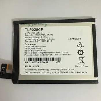 3,8 В Нова Висококачествена Батерия TLp028CF 2800 mah за резервни батерии Alcatel