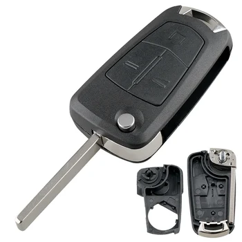 3 Бутона за Дистанционно на Ключа на Автомобила покритие Обвивка Флип Сгъваем Авто Ключодържател Калъф за Подмяна на Vauxhall/Opel/Corsa/Astra/Vectra