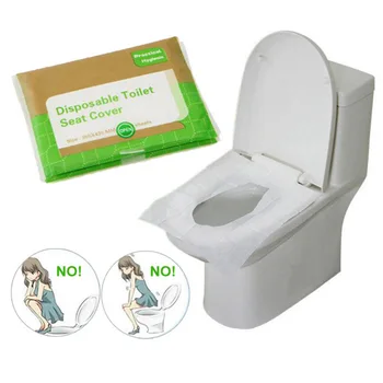 3 опаковка 30 бр./лот Еднократна Калъф За седалката на тоалетната на 100% Водоустойчив Защитен За Пътуване/Къмпинг Аксесоари За Баня Мат Преносим