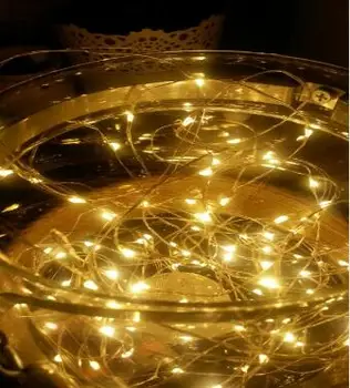 3AABattery Работи 5 М 50 светодиоди Мини Led Декоративен Меден Проводник Страхотна Струнни Светлини лампа за Коледа, Празник, Сватби и партита