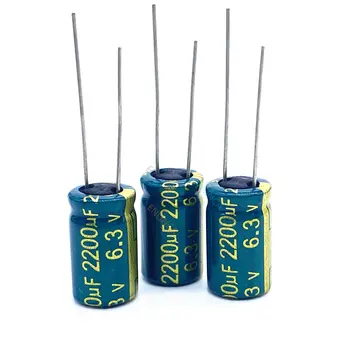 5 бр./лот от 6,3 До 2200 icf 8*16 Ниско съпротивление esr/Импеданс висока честота на Алуминиеви Електролитни кондензатори 2200 icf 6,3 До 2200 icf
