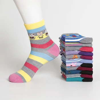 5 Двойки Женските Чорапи Строителни Чорапи Четири Възрастни Средни Тръбни Чорап Зимни Кальцетины