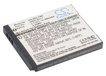 CS 600 ма/2,22 Wh батерия за Panasonic Lumix DMC-F5, Lumix DMC-F5K, Lumix DMC-F5P, Lumix DMC-F5S, Lumix DMC-FH10,