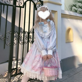 Harajuku рокля в стил Лолита 