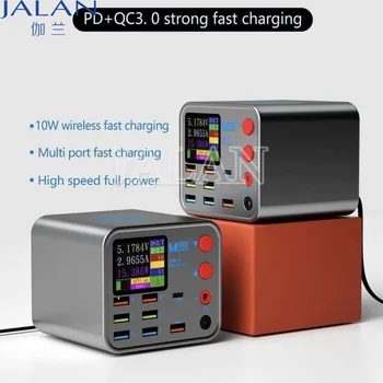MaAnt Dianba 1 Мултифункционална 8-пристанище зарядно устройство PD + QC3.0 Strang Бързо зареждане 10 W, Безжична бързо зареждане на Висока скорост на Пълна мощност