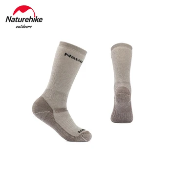 Naturehike Зимни високи мъжки изолирана Топли зимни вълнени чорапи за мъже и жени, зимни топли висококачествени туристически чорапи за къмпинг, чорапи