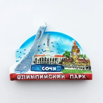 QIQIPP Русия Сочи триизмерно достопримечательное сграда туризъм сувенири и декоративни изделия от ръчно рисувани
