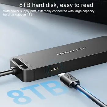 USB-хъб Многопортовый USB hub Адаптер Широка Съвместимост на USB-зарядно устройство