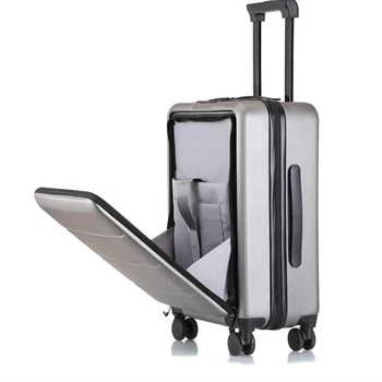 бизнес TSA заключване Универсален багажа на колела Твърд куфар с преден джоб