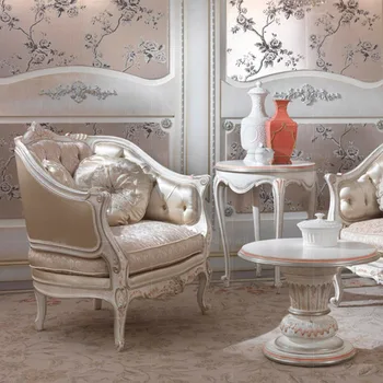 висококачествена европейска антични лукс луксозен диван за хола, мебели от естествена кожа, комплект jx136