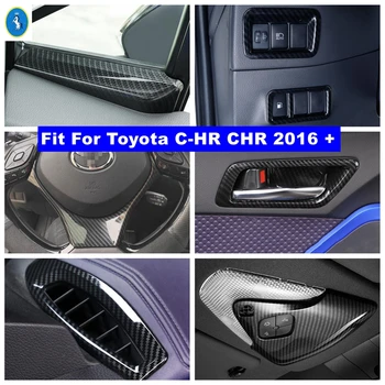 Волан Air AC Врата Купа Фарове контролен Панел Накладки За Toyota C-HR CHR 2016-2022 Комплект За Ремонт на Купето От Въглеродни Влакна