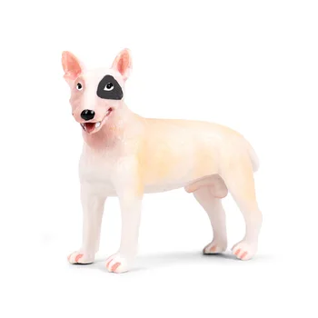 Детска имитация на твърди животински свят, модел на куче булдог момче подарък куче пластмасови играчки за декорация