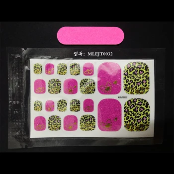 Екологично Чисти 3D Леопардовые Стикери за нокти с животни, Направи си сам, Пълно Покритие, Подходящи За Ежедневието, Женски Фалшиви Стикери За Нокти 5