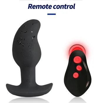 Електрически Шок G-spot Анален Вибратор Мъжки Масажор на Простатата Безжично Дистанционно Вибриращ Анален Включете Вибратор Вибратор от Секс Играчки За Гей 1
