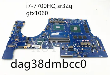 за HP 17t-w100 17-W преносим дънна платка основната 862261-601 g38d dag38dmbcc0 с процесор i7-7700HQ sr32q gtx1060 6 GB работи нормално