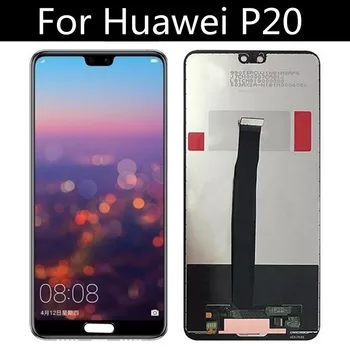 За Huawei P20 LCD дисплей + тъч екран Дигитайзер В Събирането на Замяна за Huawei EML-L09 EML-L22 EML-L29 EML-AL00 LCD екран