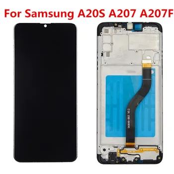 За Samsung Galaxy A20S A207 LCD дисплей с цифров преобразувател с докосване на екрана в събирането на A207F SM-A207M LCD