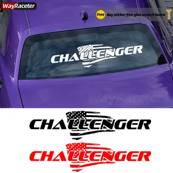 За Предното и Задното Стъкло на Предното Стъкло Стикер На Прозореца В Стила на Американското Стикер За Dodge Challenger SXT SRT HELLCAT Demon Аксесоари