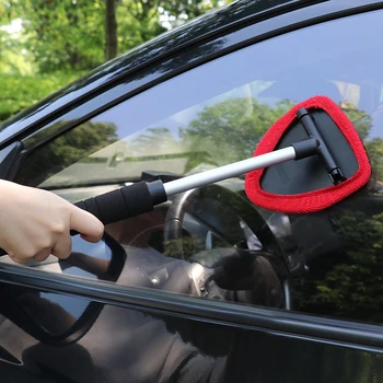 Кола Auto Предното Стъкло Чист Чистачките На Микро Влакна За Пречистване На Телескопичен Прът С Четка За Почистване На Стъклени Прозорци Драскотина На Стъклото На Автомобила