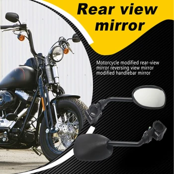 Комплект от 2 Огледала за обратно виждане за мотоциклети със завъртане на 360 °, Широкоъгълен преглед, Коррозионностойкие Аксесоари за мотопеди, Модифицирани Детайли 1