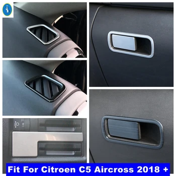 Кутия За Съхранение на Ръкавици Въздушен Изход ac Вентилационни Светлини Превключвател Панел на Кутията Покритие Подходящ За Citroen C5 Aircross 2018 - 2022 Аксесоари за интериора