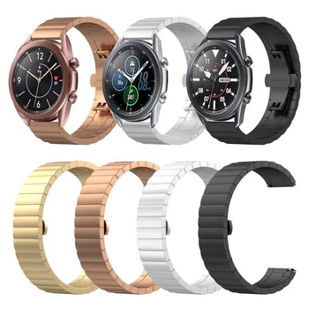 Метална каишка за Samsung Galaxy watch/Huawei watch 3/Amazfit GTR каишка с катарама-пеперуда от неръждаема стомана за Huawei GT2 22 мм 20 мм
