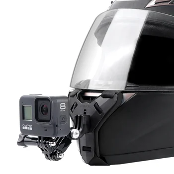 Мотоциклет Шлем с Пълно Лице, Притежател на Брадичката, Аксесоари За Камери На GoPro Hero за Honda Integra 750 Monkey Z50 Msx 125 Nc 750X 2