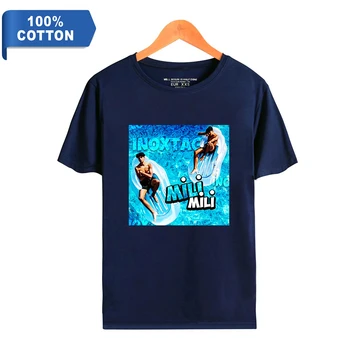 Мъжка тениска 2022 Нова Тениска От 100% Памук С принтом Inoxtag Y2k, Мъжка Лятна Риза с Къс Ръкав, Топла Разпродажба, Ежедневни Градинска тениска 2