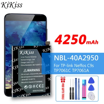 Нова Оригинална Батерия KiKiss 4250 ма NBL-40A2950 За мобилен телефон TP-link Neffos C9s TP7061C TP7061A/C9 MAX C9MAX TP7062A
