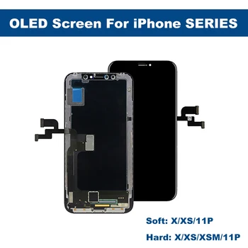Новият GX Твърд OLED LCD Екран За iPhone X XR XS XSMAX 11 12 Pro MAX Мини Сензорен Дисплей Подмяна на Детайли на Мобилен Телефон 0