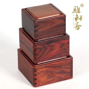 Палисандър занаяти дървена ковчег за бижута кутия дървена дървена кутия комплект от три Утвърдителния печати