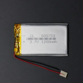 Продуктът A 3,7 На 1200 ма Полимерна литиево-йонна батерия 503759 Навигатор MP3 GPS Универсално зарядно устройство ще захранване на батерията