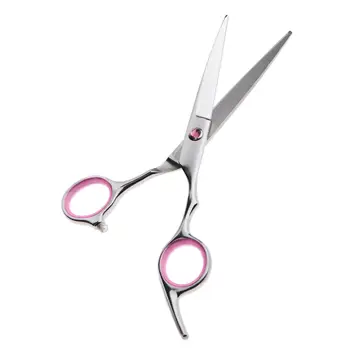 Розови Сребърни Висококачествени Професионални Ножици За Подстригване От Неръждаема Стомана За Разреждане, Фризьорски Инструмент 6.5