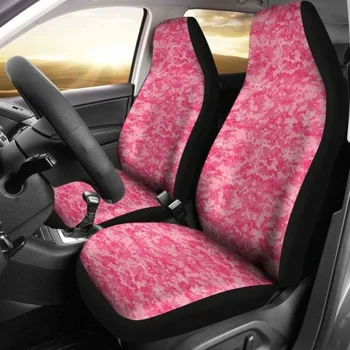 Розови цифрови Камуфляжные Покривала за автомобилни Седалки, Комплект от 2 Универсални Защитни покривала за Предните седалки