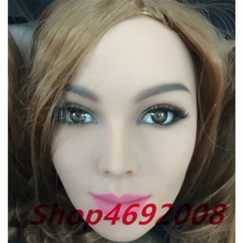 Тип z49-54 Реалистична глава секс кукли, силиконов материал, метална рамка, красиви черти на лицето, насладете се на орален секс, любов кукли