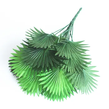Тропическа Фалшива Палма Изкуствени Растения Букет От Зелени Листа На Бонзай Растения За Домашно Магазин Декор