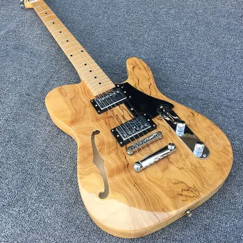 цвят берливуда Половината от Кухо дърво Безплатна Доставка В присъствието на Ниска Цена, най-Доброто Качество TL Електрическа китара