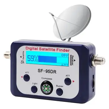 Цифров измерител на сателитния сигнал за спътникова мрежа Цифров приемник сателитен сигнал за спътникова мрежа с компас и