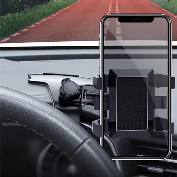 Черно ABS-Пластмаса Кола За Телефон За Камион Определяне На Козирка, Въртящи се На 360 Градуса, Трайно Стяга, Универсален Размер, Портативни, Автомобилни Аксесоари